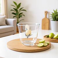 Relief Gold-plated Glass Kung Fu Cup: Elegance and Environmental Protection in Harmony